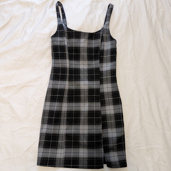 Plaid dress in black and grey size S - Picture 5 of 6